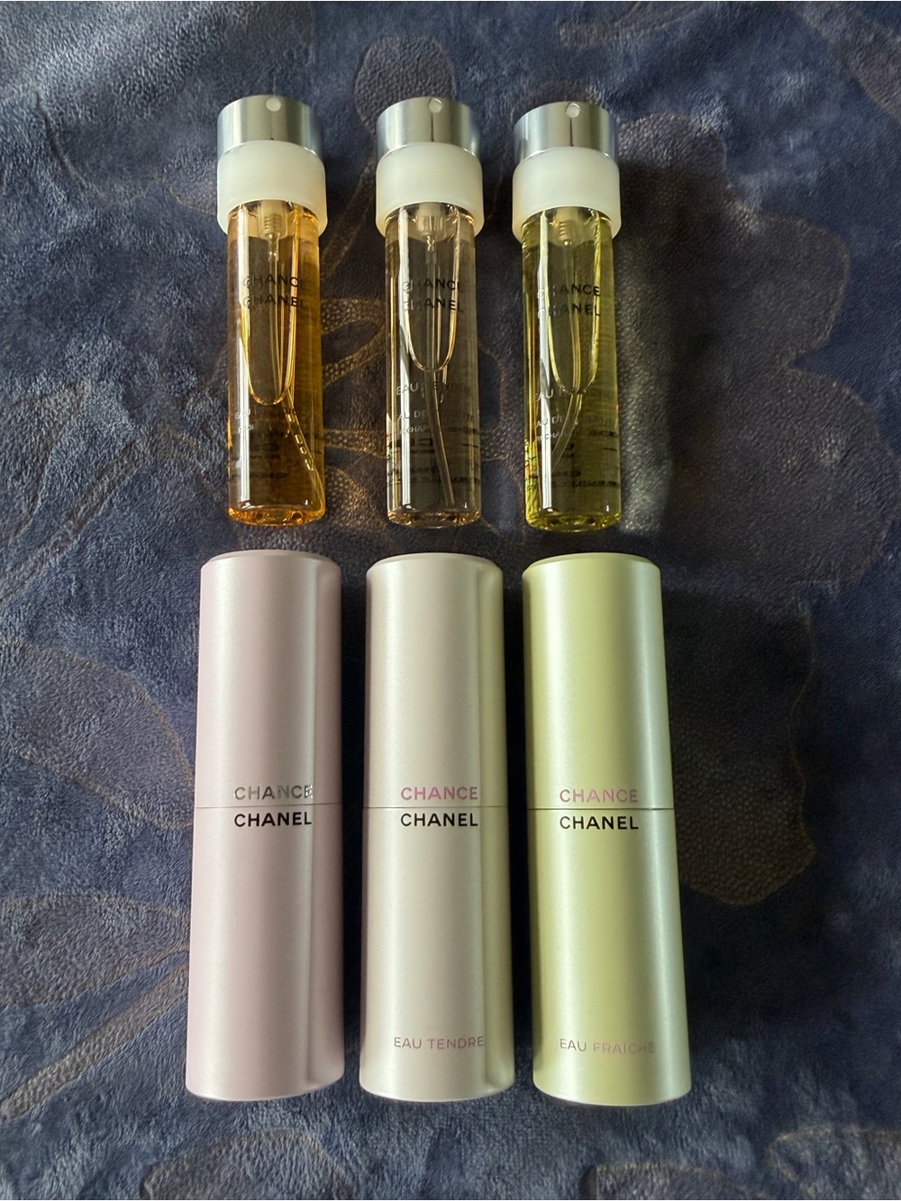 100% GuranteedAuthentic CHANEL Chance Trio Rollerballs — Pink, Pearl, Mint Green - Picture 8 of 15